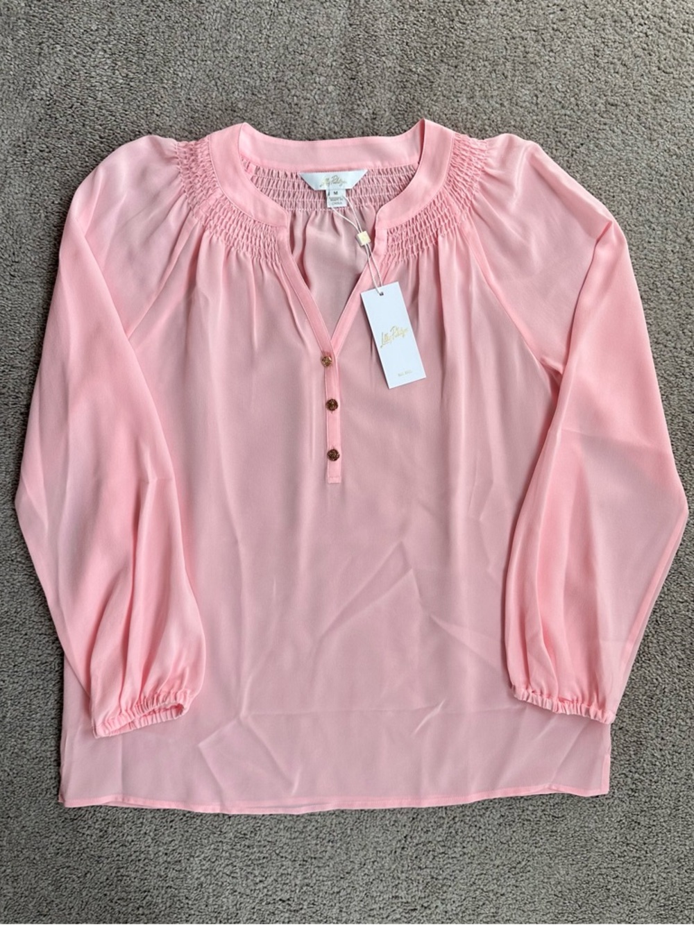 Lilly Pulitzer Elsa Top Pink Muse Sz M